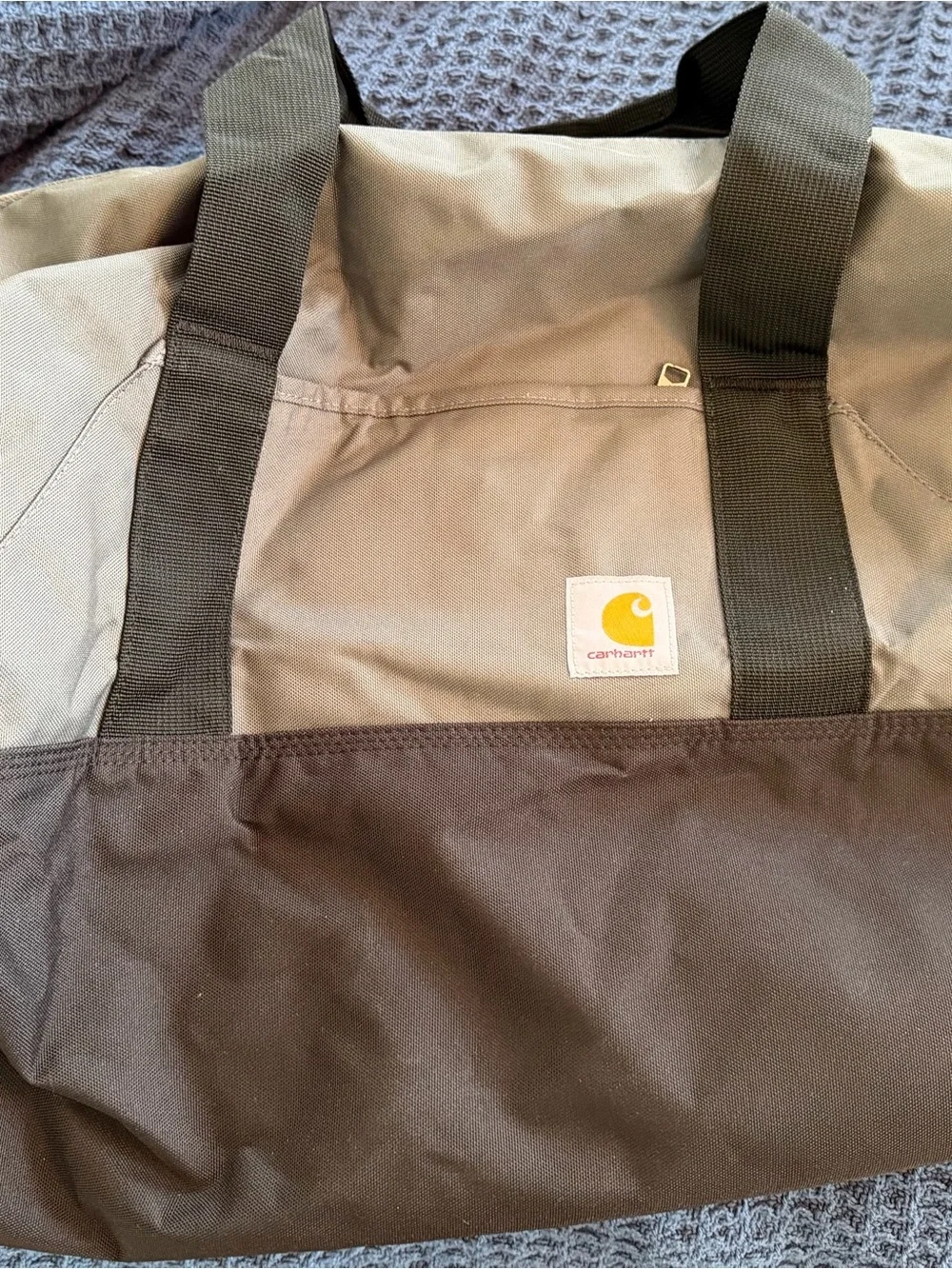 NWT Carhartt Black and Gray Duffel Bag